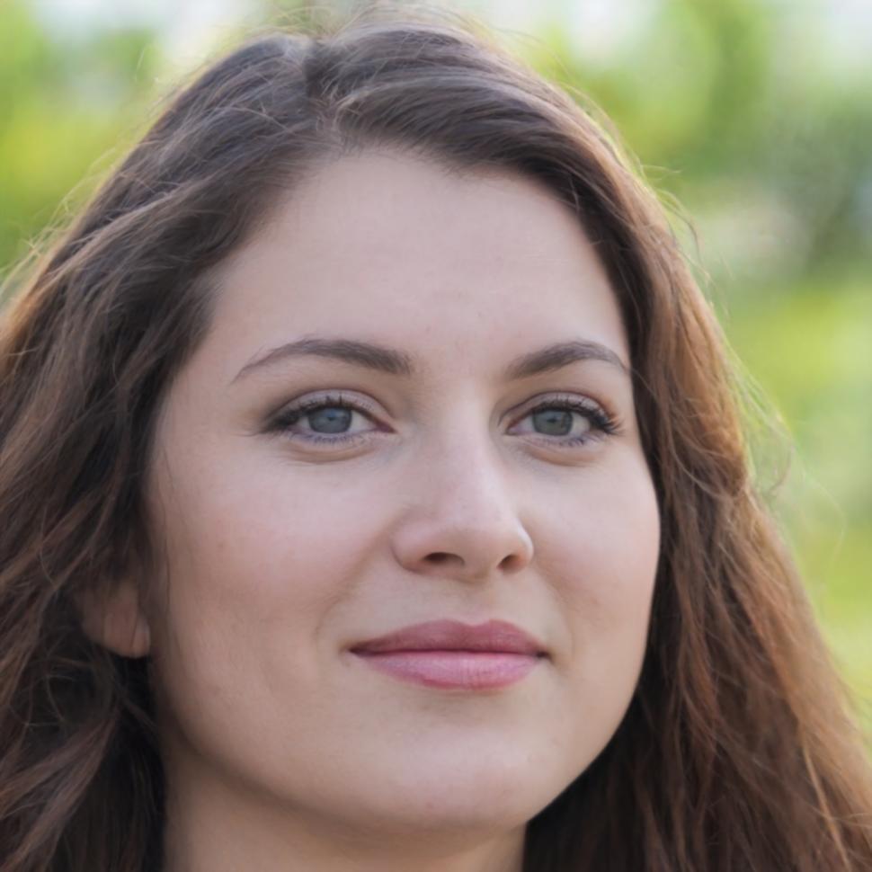 Retrato de María, estudiante satisfecha del programa